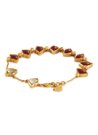  - AISHWARYA - Diamond ruby station charm bracelet