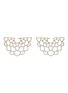 Main View - Click To Enlarge - AISHWARYA - Diamond gold alloy floral openwork drop earrings