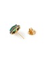 Detail View - Click To Enlarge - AISHWARYA - Diamond emerald gold alloy oval stud earrings