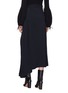 Back View - Click To Enlarge - VICTORIA BECKHAM - Plissé pleated circle panel belted twill midi skirt