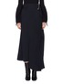 Main View - Click To Enlarge - VICTORIA BECKHAM - Plissé pleated circle panel belted twill midi skirt