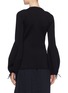 Back View - Click To Enlarge - VICTORIA BECKHAM - Drawstring balloon sleeve knit top