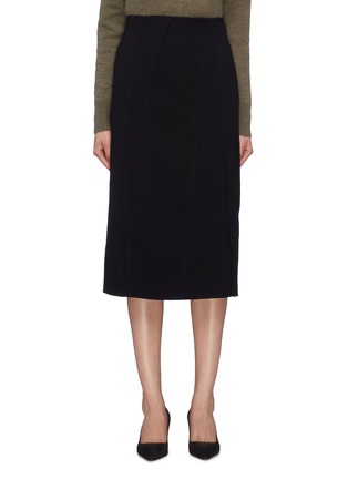 Main View - Click To Enlarge - VICTORIA BECKHAM - Curve seam crepe skirt