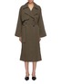 Main View - Click To Enlarge - VICTORIA BECKHAM - Split cuff belted twill oversized trench coat