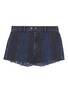 Main View - Click To Enlarge - GRLFRND - 'Cindy' rose embroidered panelled denim shorts