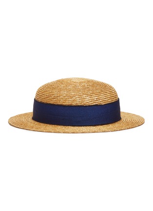 Main View - Click To Enlarge - MAISON MICHEL - 'Rod' straw canotier hat