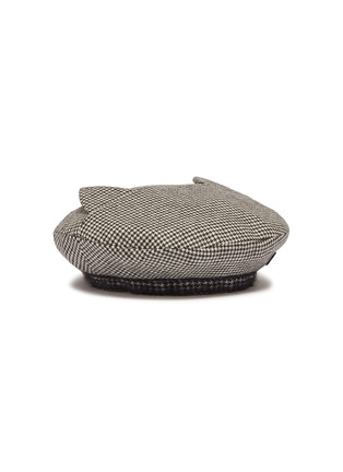Main View - Click To Enlarge - MAISON MICHEL - 'Billy Ears' reversible houndstooth beret