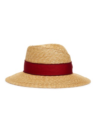 Main View - Click To Enlarge - MAISON MICHEL - 'Virginie' wheat straw fedora hat