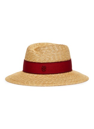 Figure View - Click To Enlarge - MAISON MICHEL - 'Virginie' wheat straw fedora hat