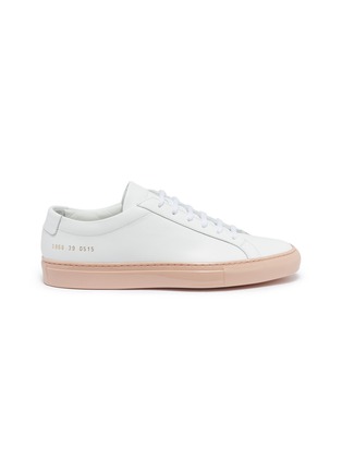 Main View - Click To Enlarge - COMMON PROJECTS - 'Achilles' patent outsole leather sneakers