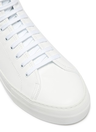 Detail View - Click To Enlarge - COMMON PROJECTS - 'Tournament' leather high top platform sneakers