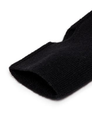 Detail View - Click To Enlarge - ISH - Pure cashmere knit fingerless gloves