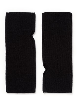 Main View - Click To Enlarge - ISH - Pure cashmere knit fingerless gloves