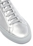 Detail View - Click To Enlarge - COMMON PROJECTS - 'Original Achilles' metallic leather sneakers