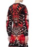 Back View - Click To Enlarge - ALEXANDER MCQUEEN - Puff sleeve Tiger butterfly wing jacquard knit top