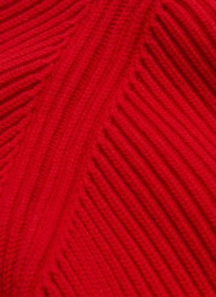  - ALEXANDER MCQUEEN - Drop stitch hem wool-cashmere sweater