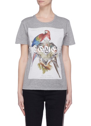 Main View - Click To Enlarge - ALEXANDER MCQUEEN - Logo graphic print T-shirt