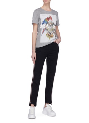 Figure View - Click To Enlarge - ALEXANDER MCQUEEN - Logo graphic print T-shirt