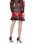 Back View - Click To Enlarge - ALEXANDER MCQUEEN - Tiger butterfly wing jacquard knit skirt