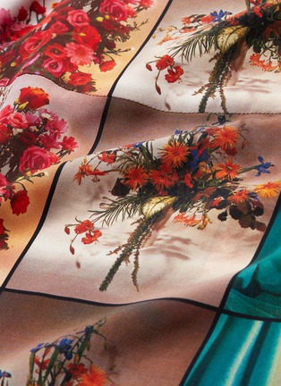  - STELLA MCCARTNEY - Lace panel floral photographic print silk camisole dress
