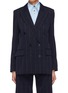 Main View - Click To Enlarge - STELLA MCCARTNEY - 'Robin' windowpane check double breasted wool blazer