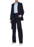 Figure View - Click To Enlarge - STELLA MCCARTNEY - 'Robin' windowpane check double breasted wool blazer