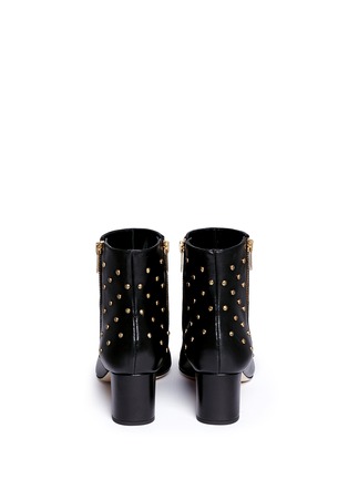 Back View - Click To Enlarge - DIANE VON FURSTENBERG SHOES - 'Abbot' stud zip-up ankle boots