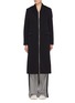 Main View - Click To Enlarge - STELLA MCCARTNEY - 'Melany' contrast placket wool twill coat
