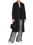 Figure View - Click To Enlarge - STELLA MCCARTNEY - 'Melany' contrast placket wool twill coat