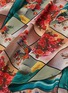  - STELLA MCCARTNEY - Floral photographic print drape silk skirt