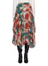 Main View - Click To Enlarge - STELLA MCCARTNEY - Floral photographic print drape silk skirt