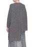 Back View - Click To Enlarge - STELLA MCCARTNEY - Asymmetric Aran knit oversized cape sweater