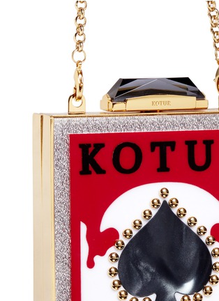 Detail View - Click To Enlarge - KOTUR - 'Bacali Full Deck' Perspex clutch