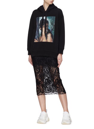 Figure View - Click To Enlarge - STELLA MCCARTNEY - 'Alma' floral guipure lace skirt