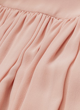  - STELLA MCCARTNEY - 'Andrea' pleated silk georgette high-low skirt