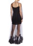 Back View - Click To Enlarge - STELLA MCCARTNEY - 'Sophia' belted Chantilly lace trim tulle dress