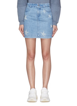 Main View - Click To Enlarge - STELLA MCCARTNEY - Star print denim skirt