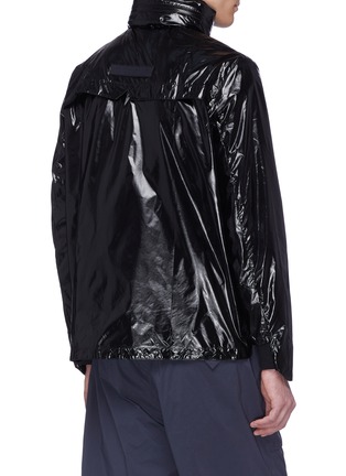 Back View - Click To Enlarge - PARTICLE FEVER - Retractable hood windbreaker jacket