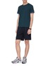 Figure View - Click To Enlarge - PARTICLE FEVER - Contrast trim running shorts