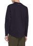 Back View - Click To Enlarge - PARTICLE FEVER - Zip outseam rib panel performance sweatshirt