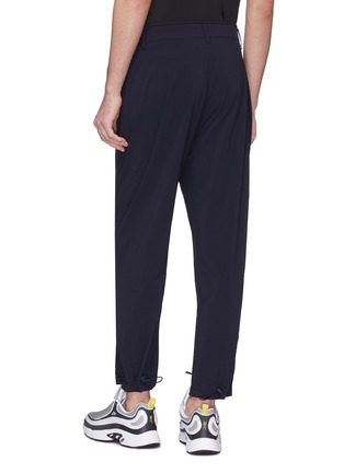 Back View - Click To Enlarge - PARTICLE FEVER - Pleated jogging pants