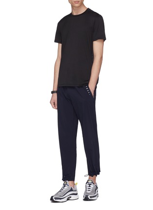 Figure View - Click To Enlarge - PARTICLE FEVER - Pleated jogging pants