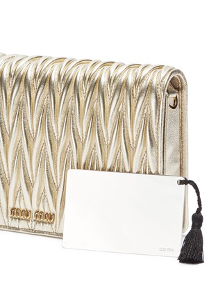  - MIU MIU - Matelassé leather Délice crossbody clutch