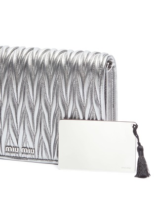  - MIU MIU - Matelassé leather Délice crossbody clutch