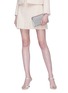 Front View - Click To Enlarge - MIU MIU - Matelassé leather Délice crossbody clutch