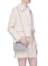 Figure View - Click To Enlarge - MIU MIU - Matelassé leather Délice crossbody clutch