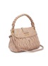 Figure View - Click To Enlarge - MIU MIU - Jewelled buckle matelassé leather shoulder bag