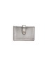 Main View - Click To Enlarge - MIU MIU - Button tab madras leather card holder