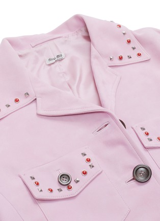  - MIU MIU - Stud suede jacket