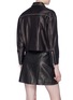 Back View - Click To Enlarge - MIU MIU - Star patch stud leather jacket